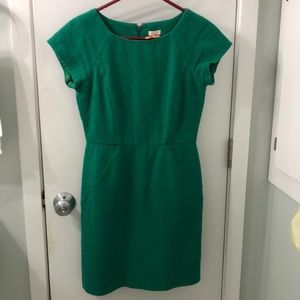 COPY - J Crew Green Cap Sleeve Dress